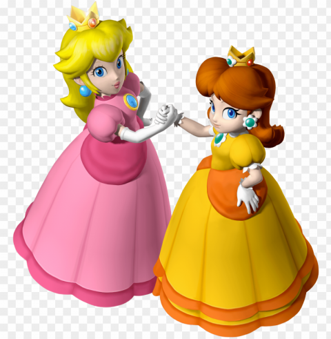 mario party peach and daisy PNG images for graphic design
