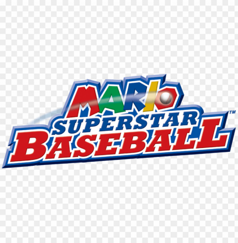 mario superstar baseball logo - mario superstar baseball gamecube game Isolated Illustration on Transparent PNG