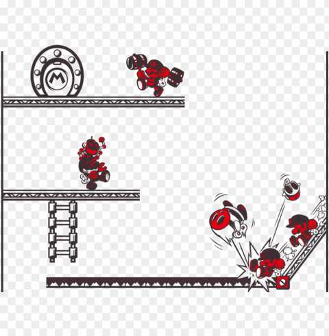 mario vs donkey kong - cartoo Transparent PNG graphics assortment PNG transparent with Clear Background ID d62a71b1