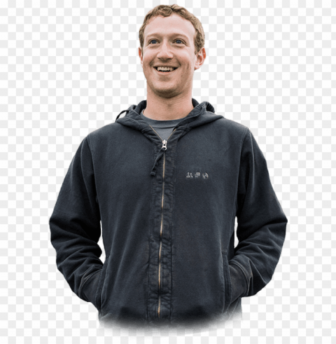 mark zuckerberg - mark zuckerberg zip hoodie Clean Background Isolated PNG Illustration