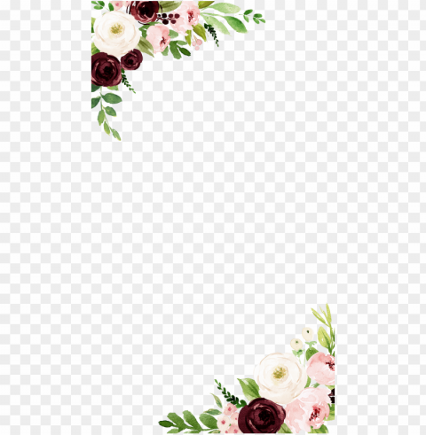 maroon amp ivory floral birthday birthday snapchat - floral maroon PNG images for advertising