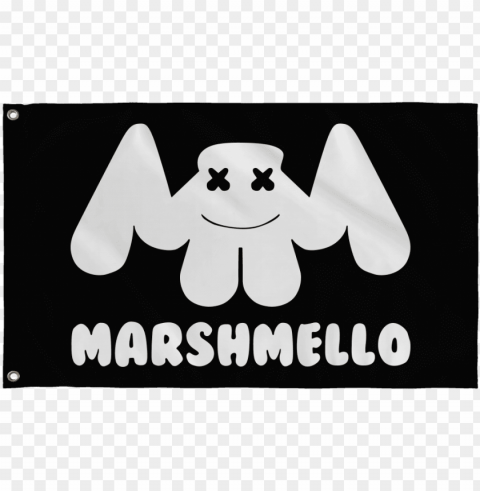 marshmello flag - marshmello logo Transparent Background PNG Isolated Design