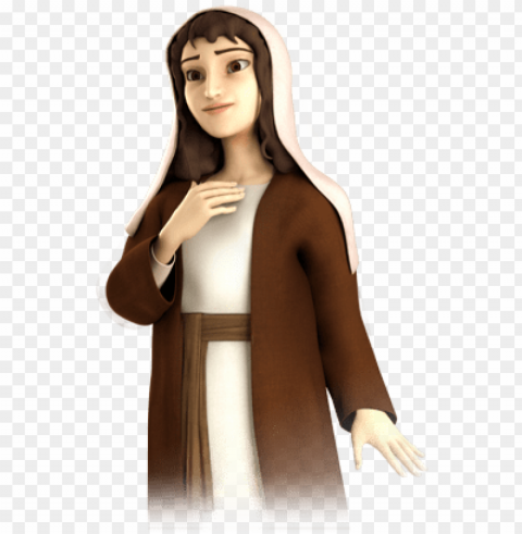 Martha - Superbook Mary PNG With Isolated Transparency