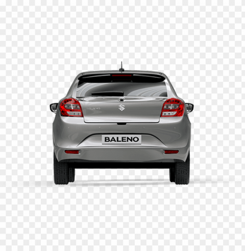 marutisuzuki baleno price photo and review in bhubaneswar - silver car back Isolated Artwork in HighResolution PNG