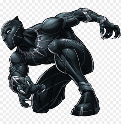 marvel black panther ClearCut PNG Isolated Graphic
