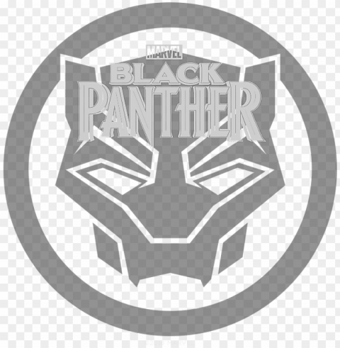 marvel black panther logo - black panther logo Transparent PNG download