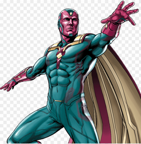 marvel - vision avengers cartoo Free PNG images with alpha transparency