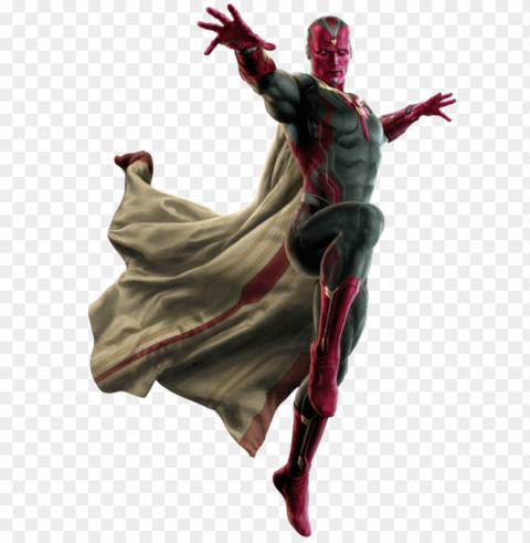marvel vision free image - vision avengers age of ultron Transparent PNG Isolated Subject