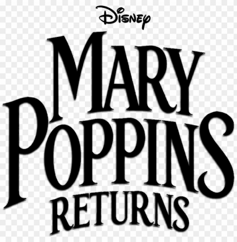 mary - mary poppins returns logo PNG transparent graphics for projects