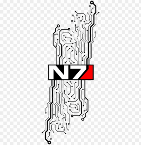 Mass Effect Tattoo - Mass Effect Andromeda Initiative Tattoo Clean Background Isolated PNG Design