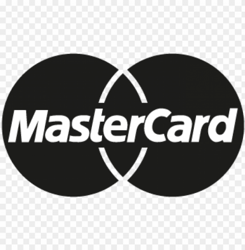 mastercard black vector logo - mastercard logo one color Isolated Design Element in Clear Transparent PNG