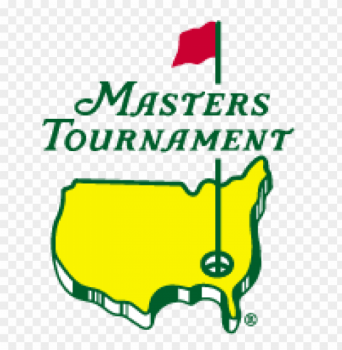 masters golf tournament logo vector Clear Background PNG Isolated Graphic Design