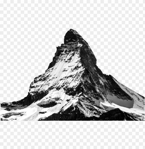 Matterhorn Snow Mountain Panorama Ice Nature - Winter Mountain Transparent PNG For Blog Use