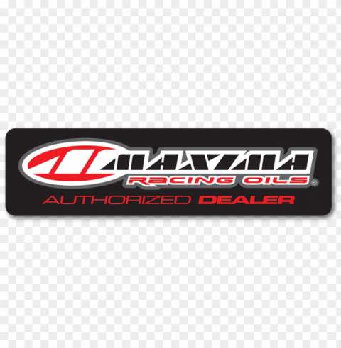 maxima authorized dealer decal - maxima racing oils PNG Image with Transparent Background Isolation