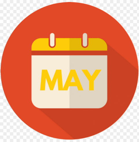 may icon - may 2018 calendar ico Transparent PNG Isolated Item with Detail