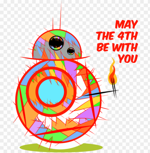 may the 4th be with you bb8 cartoon - you cant do PNG images with clear alpha layer