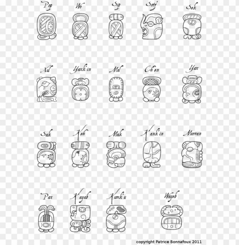 maya calendar - haab - mayan calendar glyphs Transparent PNG image free