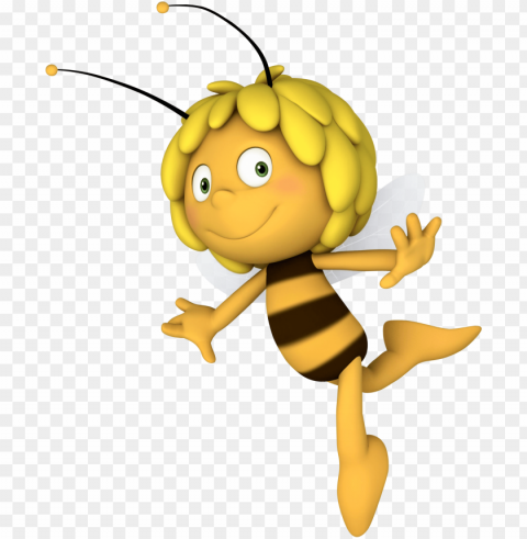 maya the bee clipart Isolated Artwork on Transparent PNG