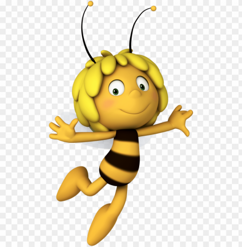 maya the bee clipart Isolated Icon on Transparent Background PNG