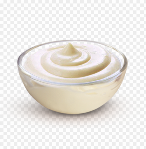 mayonnaise food design PNG with transparent bg
