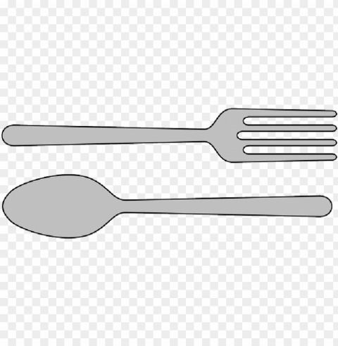 mb image - cartoon fork and spoo Transparent Background Isolated PNG Design