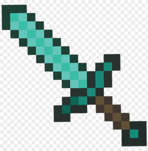 mc freetoedit remixit - minecraft diamond sword left Transparent picture PNG