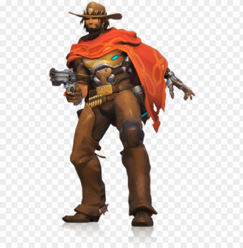 mccree completo - 3d printed overwatch characters Transparent background PNG images complete pack