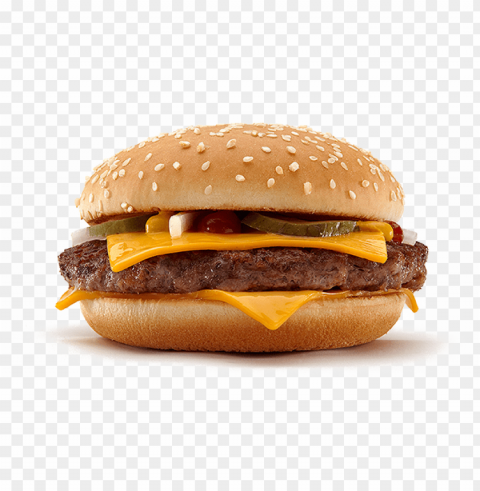 mcdonalds burger background - quarter pounder mcdonald's HighResolution Transparent PNG Isolation