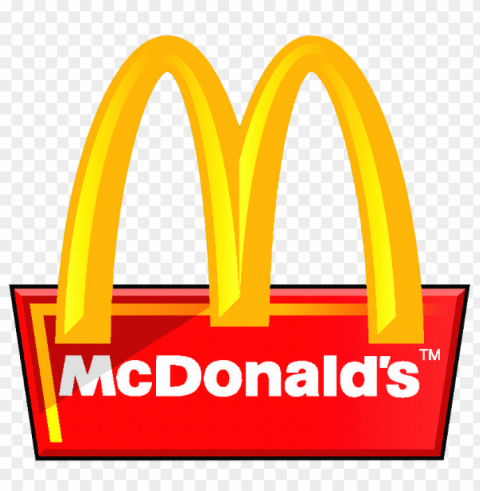 McDonald's logo background Transparent PNG Object with Isolation - b3efb267