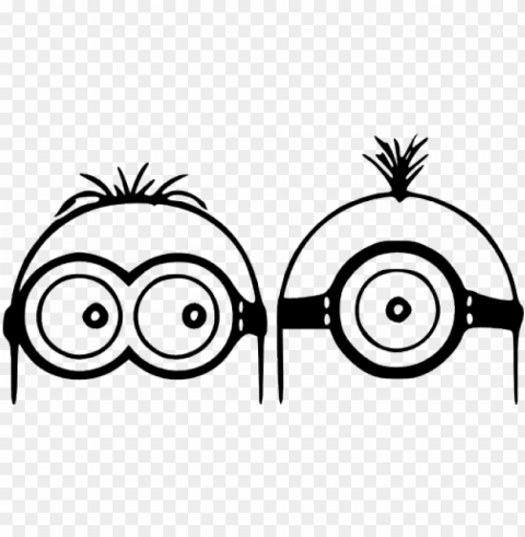 me 2 minions - minions black and white Transparent PNG graphics archive