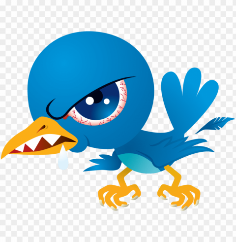 mean twitter bird PNG photo