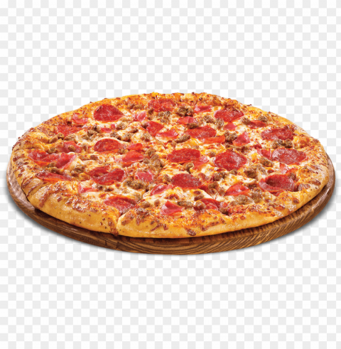 meat eater transparent library - pepperoni and beef pizza PNG for mobile apps