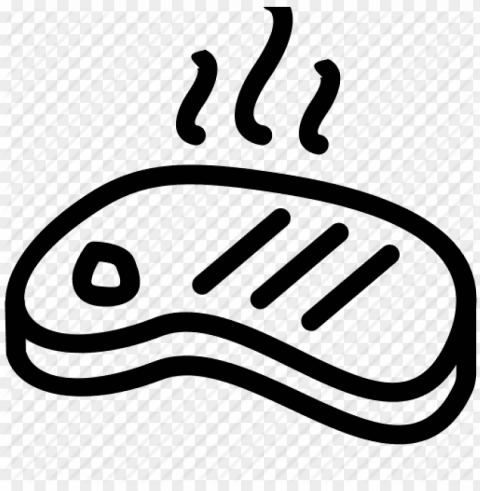 Meat Icon Isolated Character In Transparent PNG Format