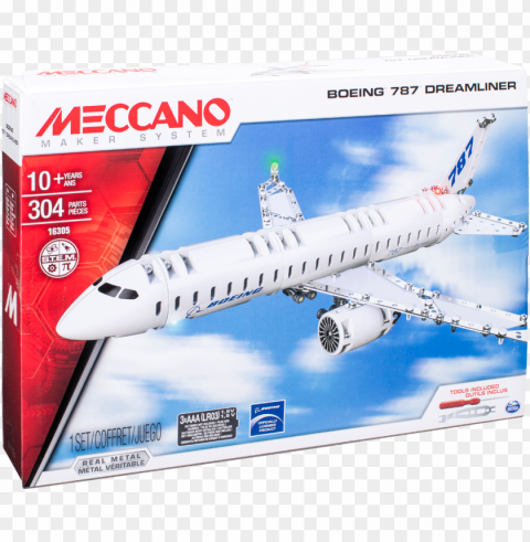 meccano 787 dreamliner large ClearCut Background PNG Isolated Element