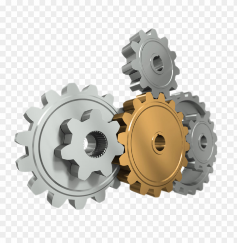 mechanical metal gears cog wheels Transparent PNG images bulk package