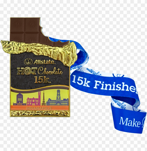 medal - allstate hot chocolate 15k 5k run minneapolis Isolated Design Element on Transparent PNG