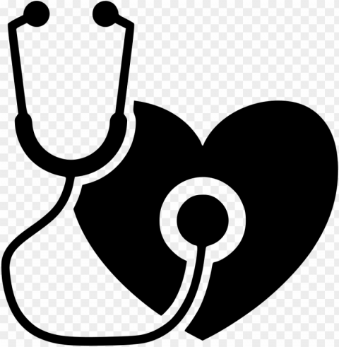 medical heart stethoscope healthcare hospital svg png - medical check up ico Clear background PNGs