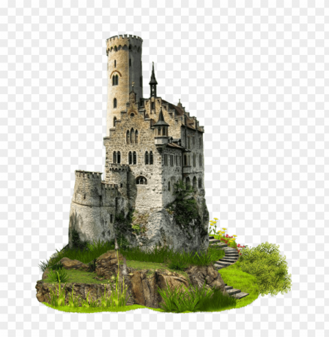 medieval castle PNG graphics with clear alpha channel