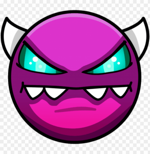 medium demon - geometry dash medium demo PNG files with clear background variety