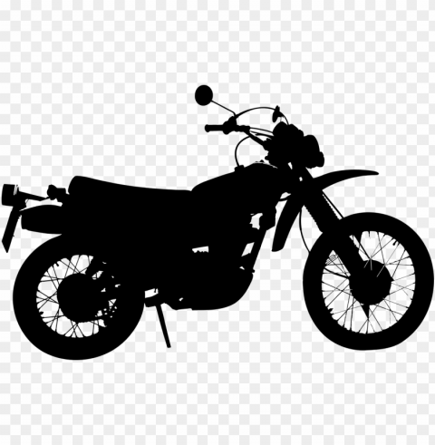medium image - dirt bike silhouette Clear Background PNG Isolated Illustration