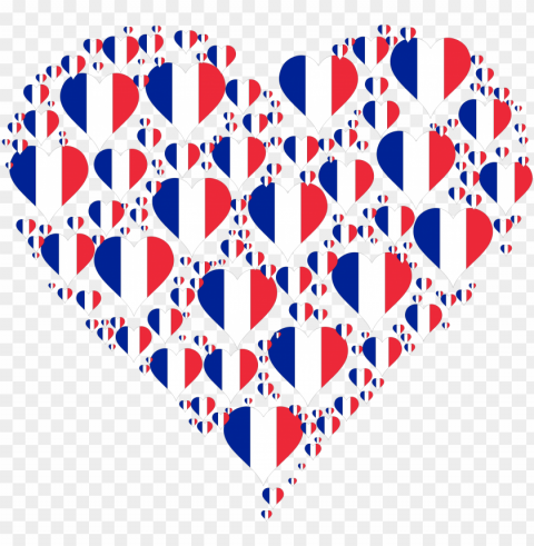 Medium - Flag France Heart Shirt PNG Image With Isolated Transparency