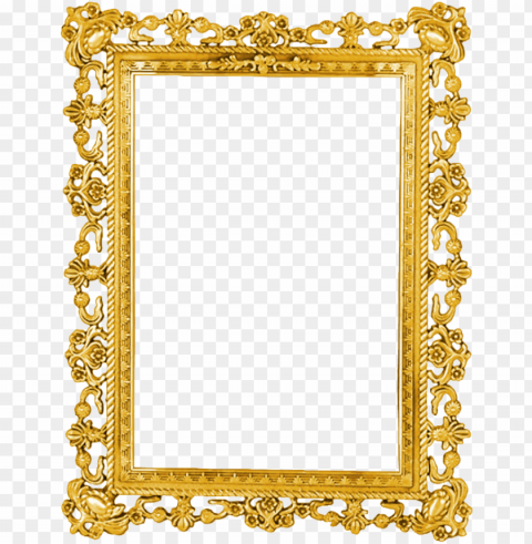 medium image - gold frame clipart transparent PNG high quality