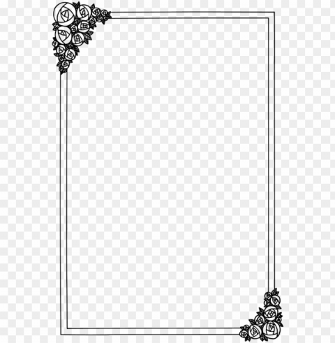 medium image - modern border frame Alpha channel transparent PNG