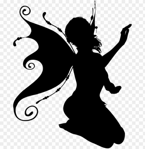 medium image - transparent fairy silhouette Isolated Character on HighResolution PNG PNG transparent with Clear Background ID 9c2cecca