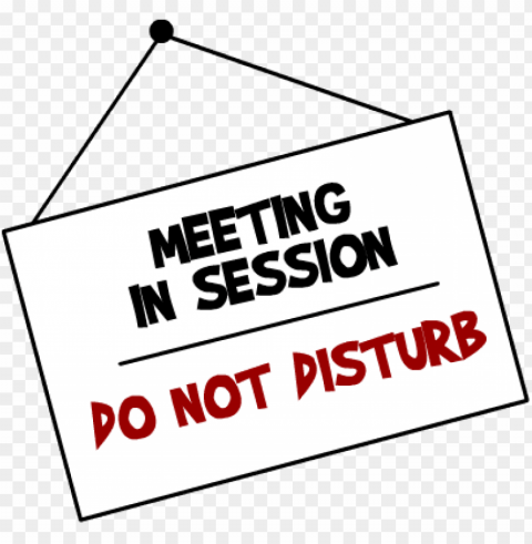 meeting in session notice PNG Image with Clear Background Isolation