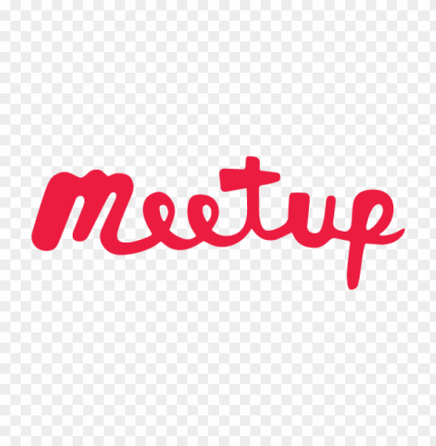 meetup logo script vector Transparent Background PNG Isolated Graphic