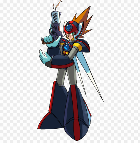 megaman x axl render PNG Isolated Object with Clarity
