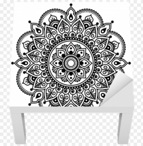 mehndi indian henna tattoo pattern or lack - mehndi vector ClearCut Background PNG Isolated Subject