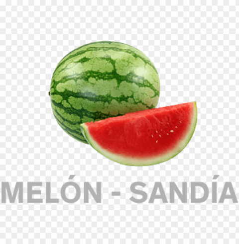 melonsandia - individual fruits and vegetables Transparent Background Isolated PNG Character