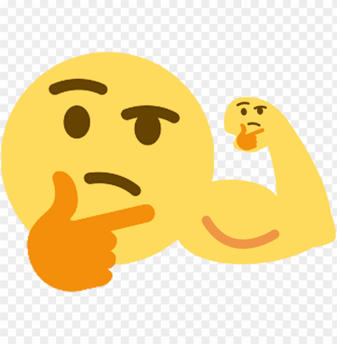 memes nobody asked for - thinking emoji transparent Clean Background Isolated PNG Illustration